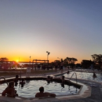 Atardeceres paceños desde piletas termales 